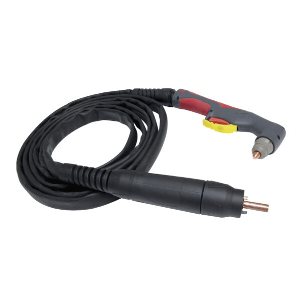 En svart och röd GYS Plasma Cutter 45 CT med en lindad kabel.
