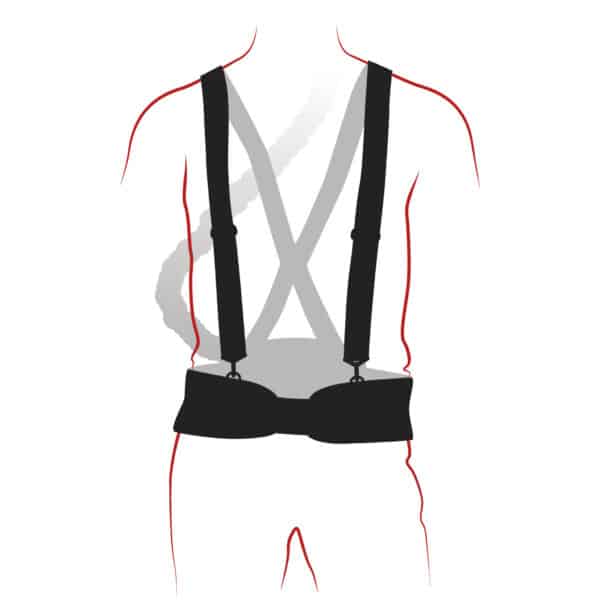 Illustration av en person som bär en GYSMATIC 5/13 AIR XXL Svetshjälm med friskluft.