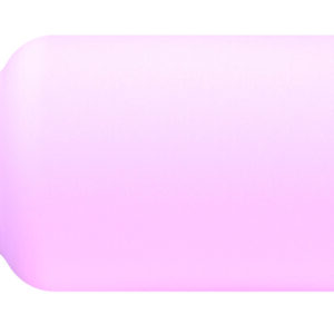 En gradient rosa och lavendel Gaskåpa f. gaslins Stora Linde TIG-brännare 41 mm ligger på sidan mot vit bakgrund. Gaskåpa f. gaslins Stora Linde TIG-brännare 41 mm har släta, rundade kanter och cylindrisk form.