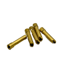 Ett 5-pack Wedge spännhylsa Stubby kort Stora Linde kontaktdon är placerade på en vit bakgrund.