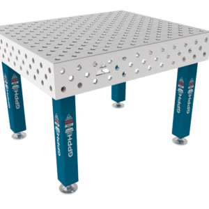 GPPH  Svetsbord PRO INOXpå fötter 1200x1000 mm fi28 mm diagonalt rutnät