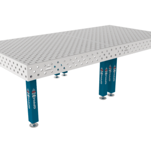 GPPH  Svetsbord PRO INOXpå fötter 3000x1480 mm fi28 mm diagonalt rutnät