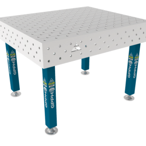 GPPH  Svetsbord PLUS INOX på fötter 1200x1000 mm fi16 mm diagonalt rutnät