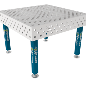 GPPH  Svetsbord PLUS INOX på fötter 1200x1200 mm fi28 mm diagonalt rutnät