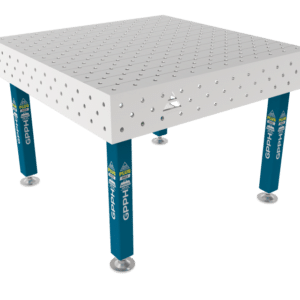 GPPH  Svetsbord PLUS INOX på fötter 1200x1200 mm fi16 mm diagonalt rutnät