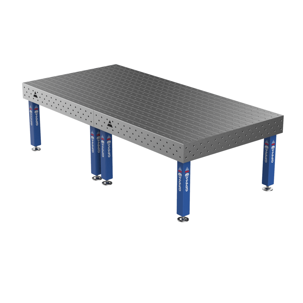 GPPH Svetsbord PRO på fötter 3000x1480 mm fi16 mm rutnät 100x100 mm