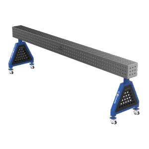 GPPH Svetsstöd TRESTLE ECO på hjul 3000x200x200 fi16 mm rutnät 50x50 mm