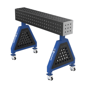 GPPH Svetsstöd TRESTLE PRO på hjul 1200x200x200 mm fi 16 mm rutnät 50x50 mm