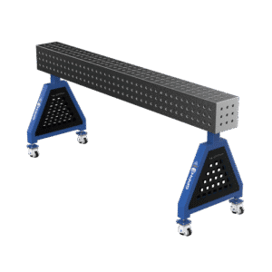 GPPH Svetsstöd TRESTLE PRO på hjul 2000x200x200 mm fi 16 mm rutnät 50x50 mm