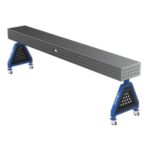 GPPH Svetsstöd TRESTLE PRO på hjul 3000x400x200 fi16 mm rutnät 50x50 mm