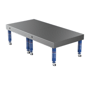 GPPH Svetsbord PRO på hjul 3000x1480 mm fi16 mm rutnät 50x50 mm