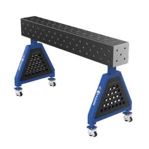 GPPH Svetsstöd TRESTLE ECO på hjul 1500x200x200 mm fi 16 mm diagonalt rutnät