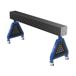 GPPH Svetsstöd TRESTLE ECO på hjul 2000x200x200 mm fi 16 mm diagonalt rutnät