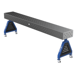 GPPH  Svetsstöd TRESTLE PLUS på hjul 3000x400x200 mm fi 16 mm diagonalt rutnät