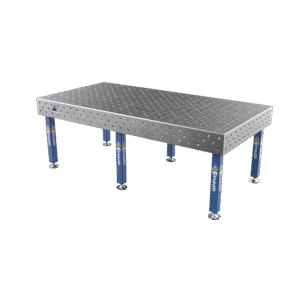 GPPH Svetsbord PLUS på fötter 2400x1200 mm fi16 mm diagonalt rutnät