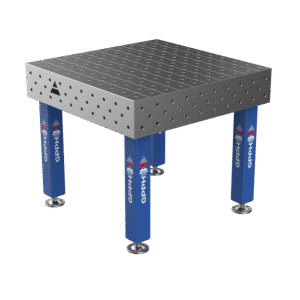 GPPH Svetsbord PRO på fötter 1000x1000 mm fi16 mm diagonalt rutnät