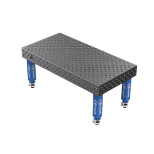 GPPH Svetsbord EXPERTpå hjul 2000x1000 mm fi28 mm diagonalt rutnät