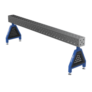 GPPH Svetsstöd TRESTLE EXPERT på fötter 3000x200x200 mm fi 28 mm diagonalt rutnät