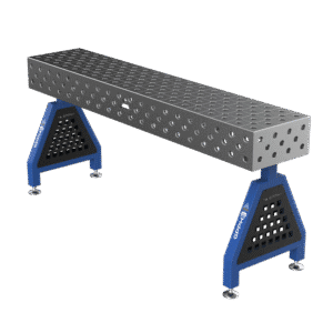 GPPH Svetsstöd TRESTLE PRO på fötter 2000x400x200 mm fi 28 mm diagonalt rutnät