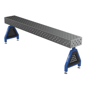 GPPH Svetsstöd TRESTLE PRO på fötter 3000x400x200 fi28 mm diagonalt rutnät