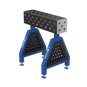 GPPH Svetsstöd TRESTLE PRO på fötter 800x200x200 mm fi 28 mm diagonalt rutnät