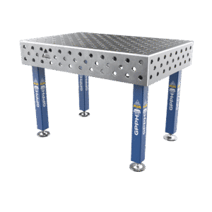 GPPH Svetsbord PLUS på fötter 1200x800 mm fi28 mm diagonalt rutnät