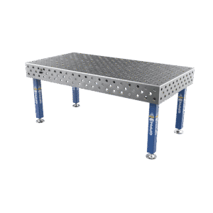 GPPH Svetsbord PLUS på fötter 2000x1000 mm fi28 mm diagonalt rutnät