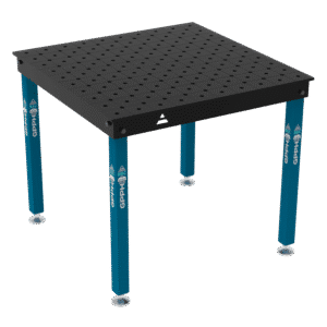 GPPH Svetsbord BASIC på fötter 1000x1000 mm fi16 mm diagonalt rutnät