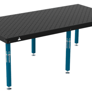 GPPH Svetsbord BASIC på fötter 2400x1200 mm fi16 mm diagonalt rutnät