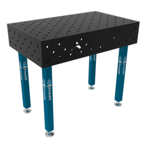 GPPH  Svetsbord ECO på fötter 1000x600 mm fi16 mm diagonalt rutnät