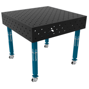 GPPH Svetsbord ECO på hjul 1000x1000 mm fi16 mm diagonalt rutnät