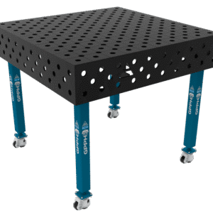 GPPH Svetsbord ECO på hjul 1000x1000 mm fi28 mm diagonalt rutnät
