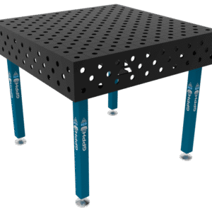 GPPH  Svetsbord ECO på fötter 1000x1000 mm fi28 mm diagonalt rutnät