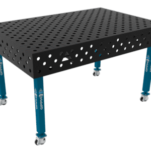 GPPH Svetsbord ECO på hjul 1500x1000 mm fi28 mm diagonalt rutnät