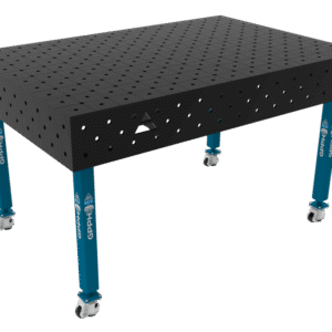 GPPH  Svetsbord ECO på hjul 1500x1000 mm fi16 mm diagonalt rutnät
