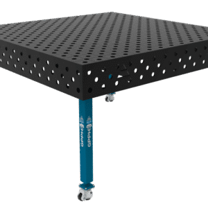 GPPH Svetsbord ECO på hjul 1500x1480 mm fi28 mm diagonalt rutnät