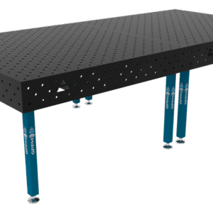 GPPH  Svetsbord ECO på fötter 3000x1480 mm fi16 mm diagonalt rutnät
