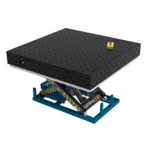 GPPH  Svetsbord ECO med hydrauliskt lyftsystem 1500x1480 mm fi16 mm rutnät 100x100 mm