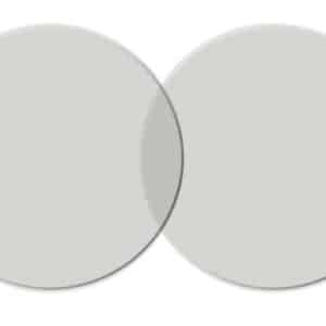 Skyddsglas Ø50mm klara plast