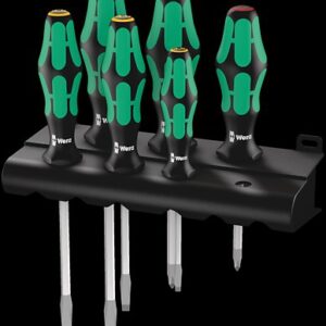 WERA 334 SK/6 Rack Screwdriver set Kraftform Plus