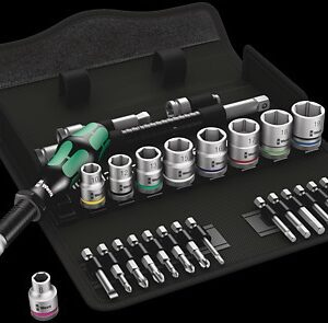 WERA  8100 SB 6 Zyklop Speed Ratchet Set, 3/8" drive, metric