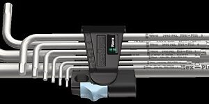 WERA 3950 PKL/9 L-key set, metric, stainless 3950 PKL 1 x 1,5x90; 1 x 2,0x101; 1 x 2,5x112; 1 x 3,0x