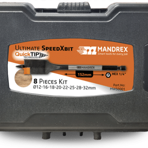 MANDREX Träborr-KIT 152mm (8-delar)