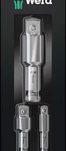 WERA 870/4/7 Set A SB Adaptor-set 870/4 1 x 1/4"x50; 1 x 3/8"x50;870/7 1 x 1/2"x75;