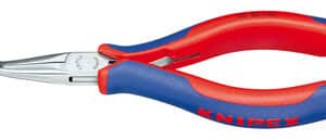 KNIPEX Electronics Pliers with multi-component grips mirror polished half-round jaws 145 mm