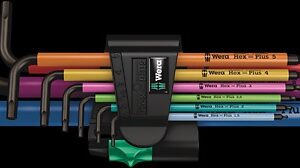 WERA 950 SPKL/9 SM N Multicolour L-key set, metric, BlackLaser 950 SPKL Multicolour 1 x 1,5x90; 1 x